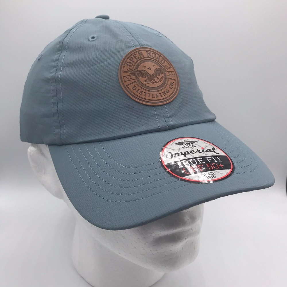 OPEN ROAD Distilling Co Adjustable Strap Hat Men's One Size Blue Teal Imperial